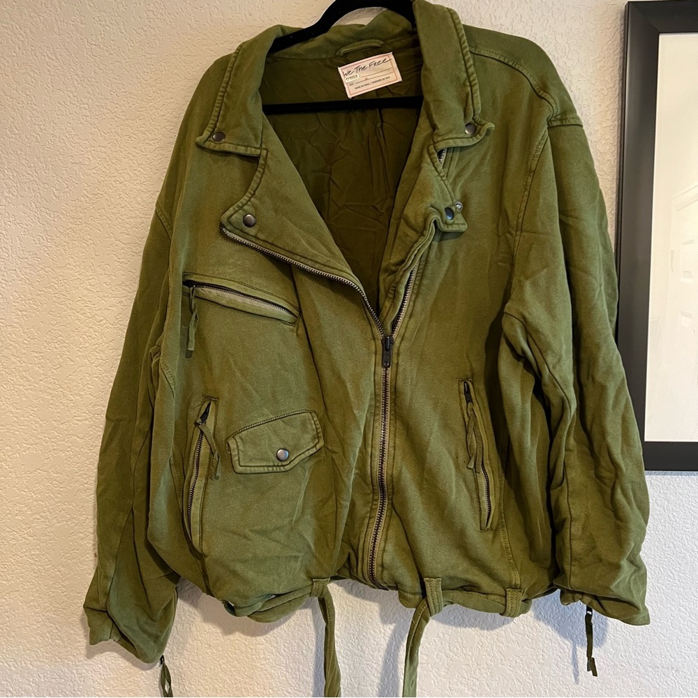 The Fifth Label Olive Utility Moto Jacket